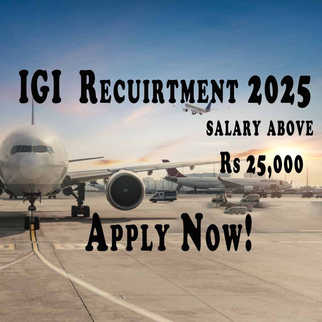 IGI  விமான நிலையத்தில் வேலை வாய்ப்பு 1446 காலி பணியிடம்